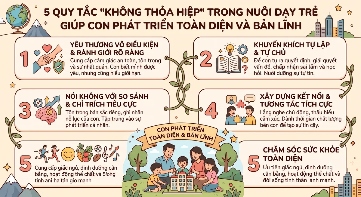 5 quy tắc trong nuôi dạy trẻ giúp con phát triển toàn diện và bản lĩnh.webp