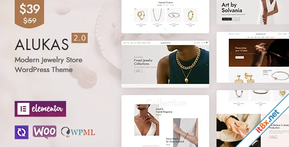 Alukas - Modern Jewelry Store WordPress Theme