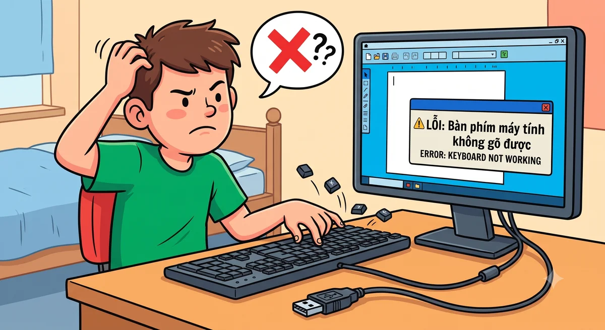 Cách sửa lỗi bàn phím máy tính không gõ được hiệu quả và nhanh chóng