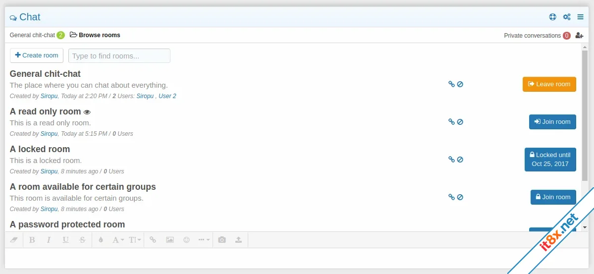 Chat 2 by Siropu - AJAX chat for XenForo 2