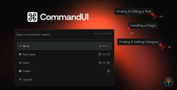 CommandUI Command Palette for WordPress-1.webp