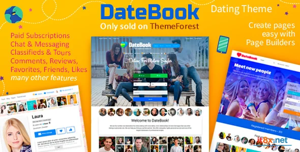 DateBook - Dating WordPress Theme.webp