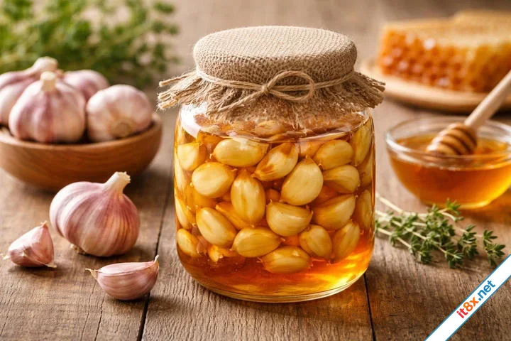 Điều gì xảy ra với cơ thể nếu ăn một thìa tỏi ngâm mật ong mỗi sáng-1.webp