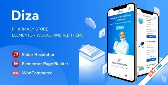 Diza Pharmacy Store Elementor WooCommerce Theme-1.webp