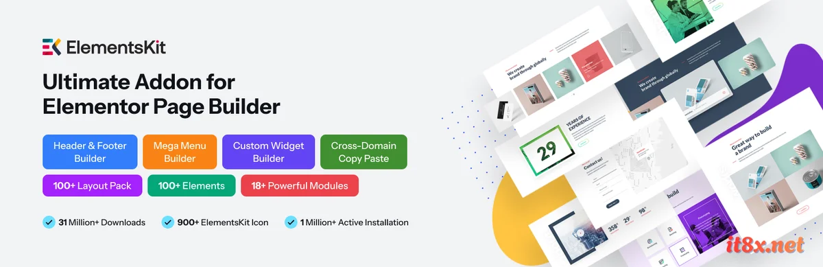 ElementsKit Pro - Addons for Elementor Page Builder