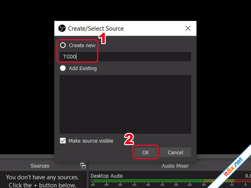 Hướng dẫn cách sử dụng OBS Studio Live Stream quay màn hình máy tính-3.webp