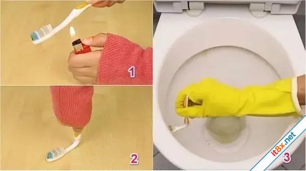 Lấy 2 bàn chải đánh răng cũ buộc vào nhau Mẹo vặt đơn giản giải quyết rắc rối nhà nào cũng gặ...webp