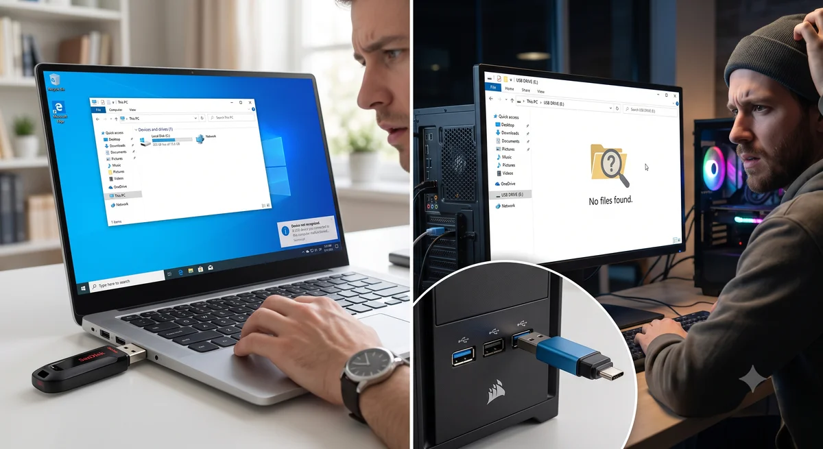 Máy tính không nhận USB hoặc không hiển thị dữ liệu? 7 cách sửa lỗi triệt để