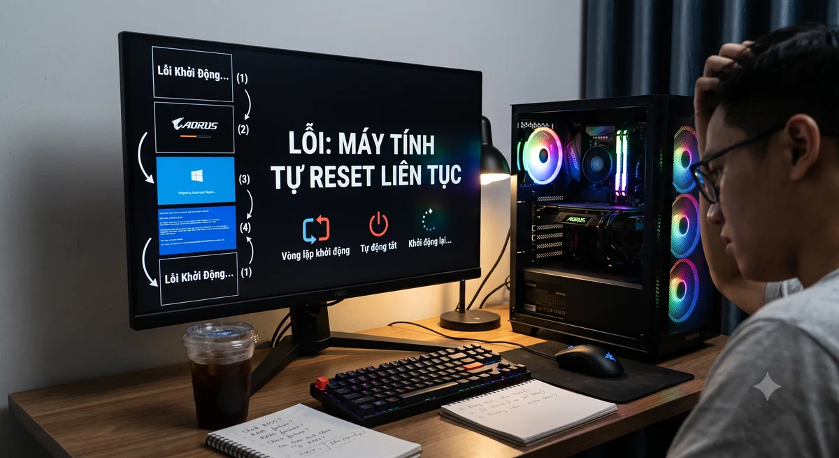Cách khắc phục lỗi máy tính tự động khởi động lại liên tục đơn giản