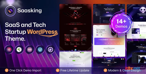 Saasking SaaS Tech Startup WordPress Theme-1.webp