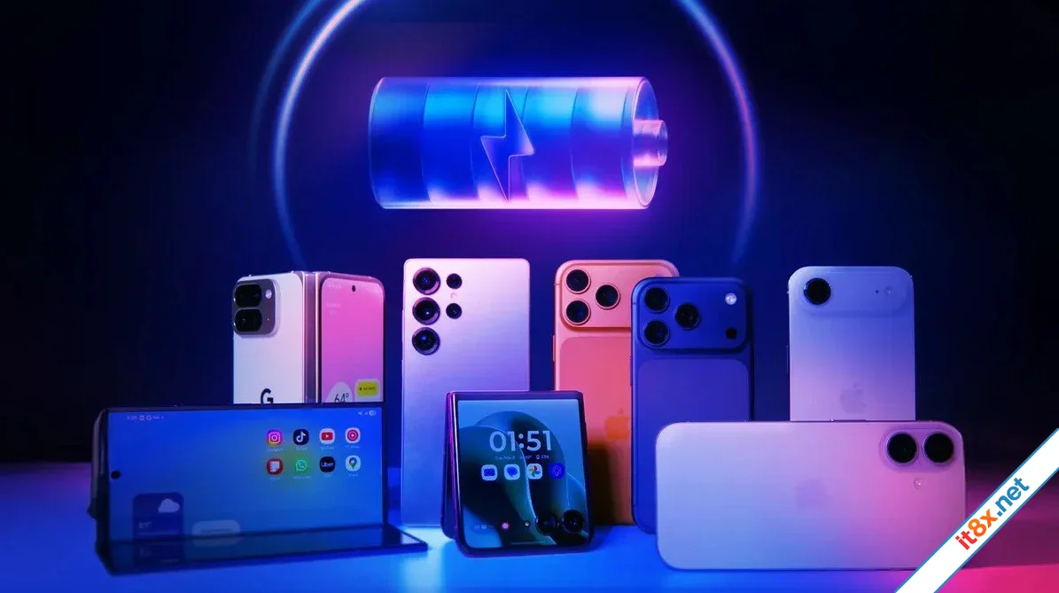 Thử nghiệm 35 smartphone năm 2026 Lộ diện hai vị vua về thời lượng pin-1.webp