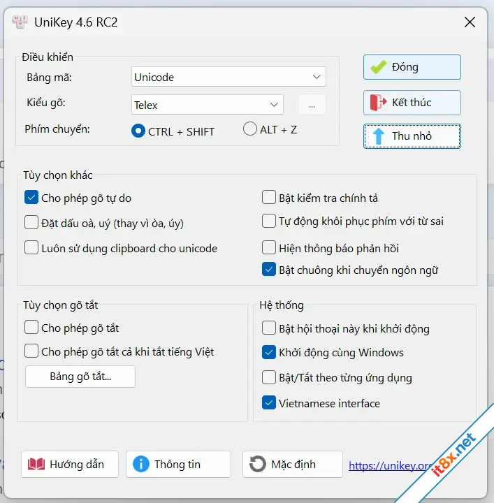 UniKey - Bộ gõ tiếng Việt