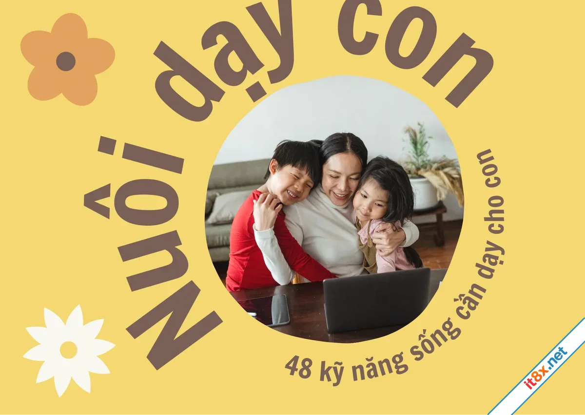 Vàng và Nâu Con ong Dễ thương & Thân thiện Khổ ngang Thiệp Ngày của Mẹ - Front.webp