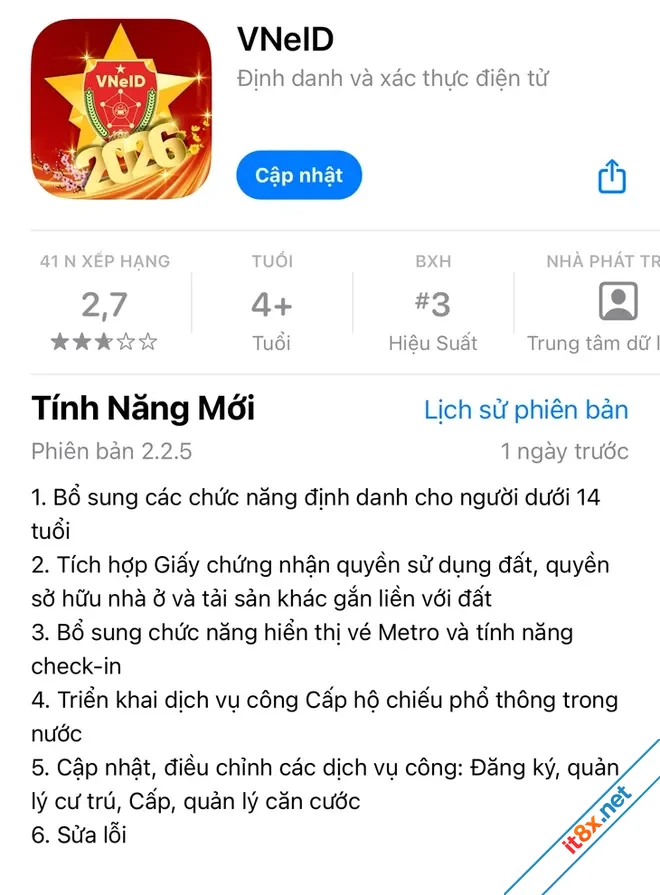 VNeID 225 Chính thức tích hợp Sổ đỏ vé Metro và Định danh trẻ em-2.webp