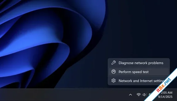 Windows 11 thử nghiệm đo tốc độ Internet trực tiếp trên thanh tác vụ-1.webp