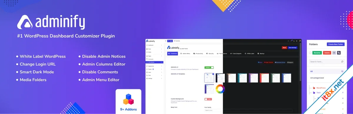 WP Adminify Pro - WordPress Custom Dashboard Plugin