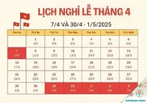 Chi tiết ngày nghỉ giỗ Tổ Hùng Vương, dịp 30/4-1/5 năm 2025