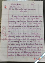Bài văn tả mẹ đạt 9 điểm gây sốt mạng, tinh tế nhất là lời phê của giáo viên