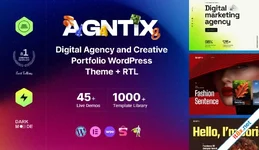 Agntix - Digital Agency & Creative Portfolio WordPress Theme