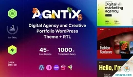 Agntix - Digital Agency & Creative Portfolio WordPress Theme