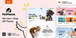PetMania - Pet Shop & Care Elementor Pro WordPress Theme