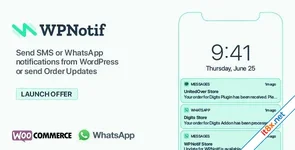 WPNotif - WordPress SMS & WhatsApp Message Notifications