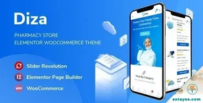 Diza - Pharmacy Store Elementor WooCommerce Theme