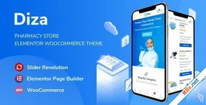 Diza - Pharmacy Store Elementor WooCommerce Theme