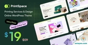 PrintSpace - Printing Services & Design Online WooCommerce WordPress Theme