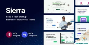 Sierra - SaaS & Tech Startup Elementor WordPress Theme