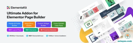 ElementsKit Pro - Addons for Elementor Page Builder