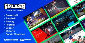 Splash - Sport Club WordPress Theme for Basketball, Football, Hockey