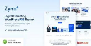 Zyno - Digital Marketing Agency Gutenverse FSE WordPress Block Theme