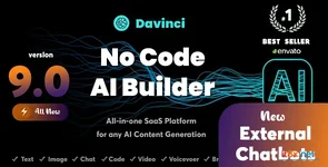 Davinci AI - OpenAI Content, Text, Image, Voice, Chat, Code, Transcript, and Video Generator as SaaS