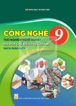 Sách giáo viên Công nghệ 9 - Trải nghiệm nghề nghiệp - Môđun chế biến thực phẩm - Bộ sách thống nhất 2026